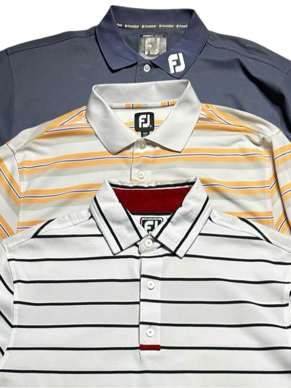 FootJoy Titleist Polo Shirts Lot of 3 Golf Stretch Mens L